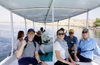 End of felucca trip on the Nile River